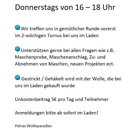 Strick- und Häkelrunde