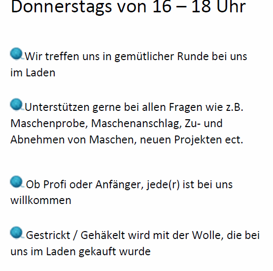 Strickrunde und Häkelrunde